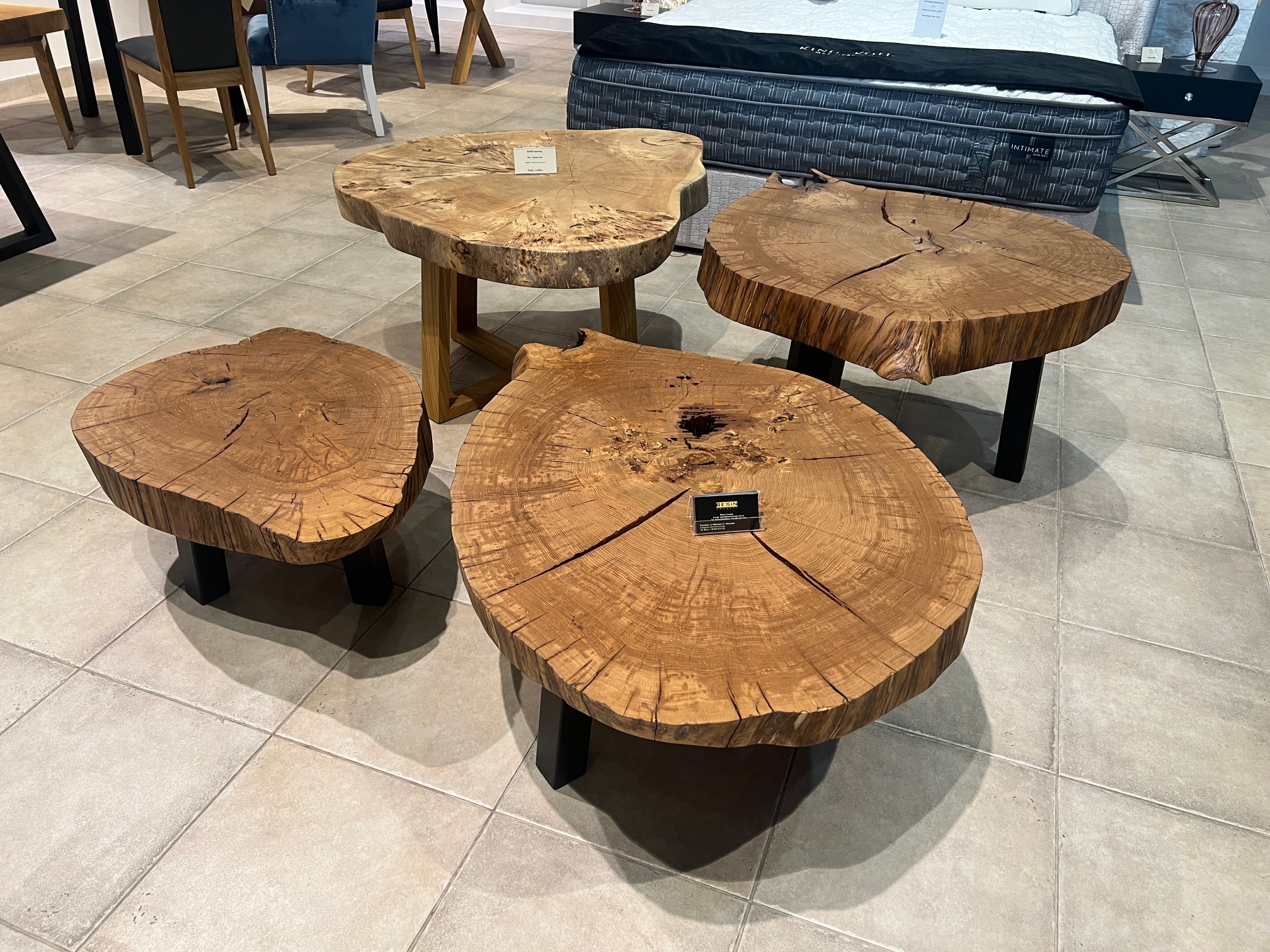 nasze realizacje (7) Stoliki kawowe z plastra dębu